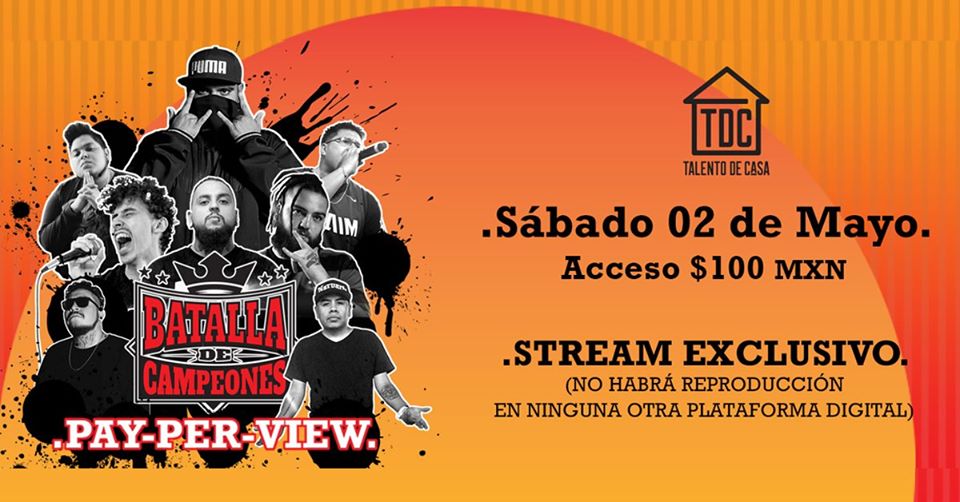 «Batalla de Campeones» un pay per view de hip hop