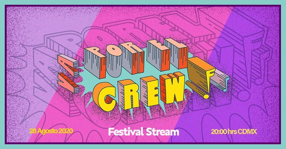 Este es el cartel del show en linea ¡Va por el crew!