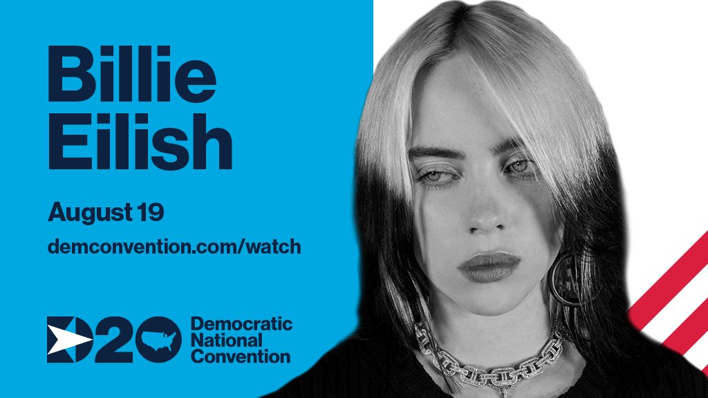 Billie Eilish actuará en la Convención Nacional Demócrata