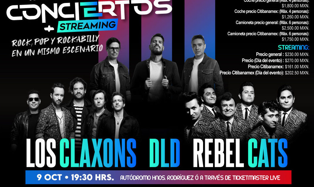 Rock, pop y rockabilly en un mismo escenario con DLD,  Los Claxons y Rebel Cats