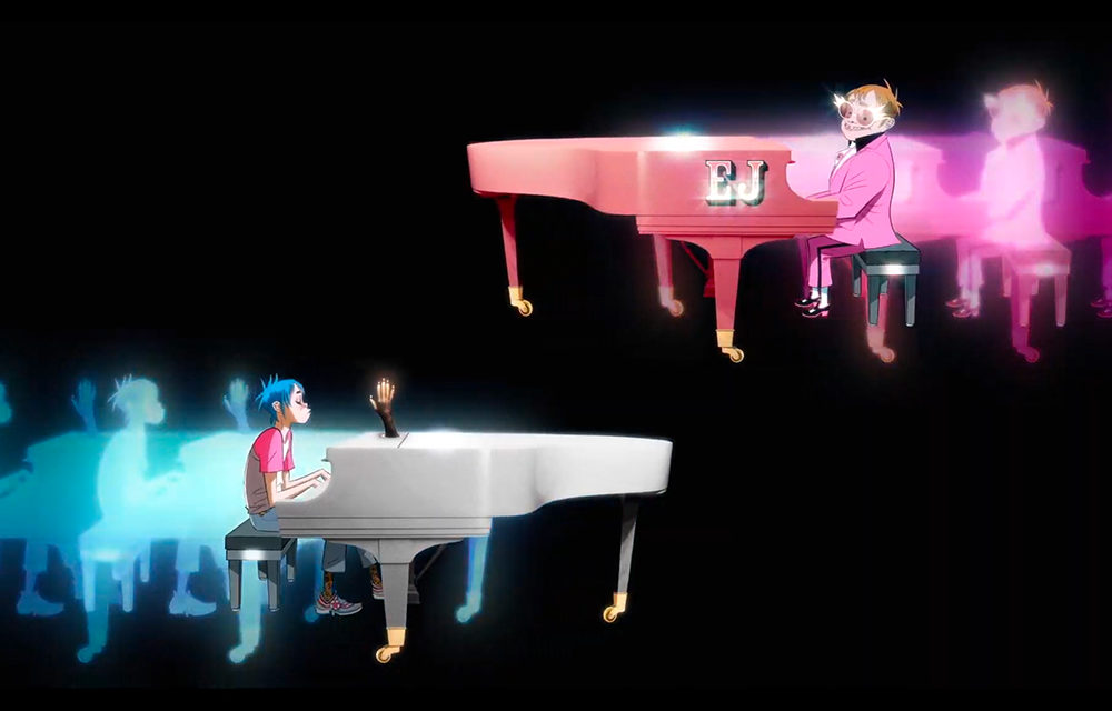 Gorillaz presenta «The Pink Phantom» junto a Elton John and 6lack
