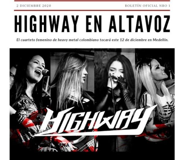 Highway se presentara en el festival Altavoz
