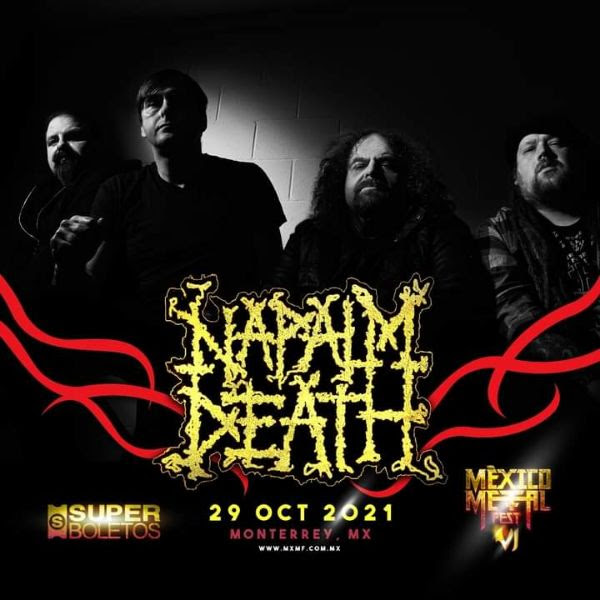 La potencia de Napalm Death presente en el MxMFVI