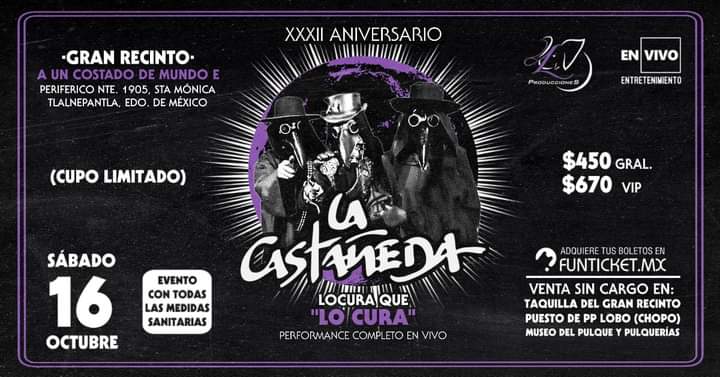 LA CASTAÑEDA OCT 2021 CARTEL